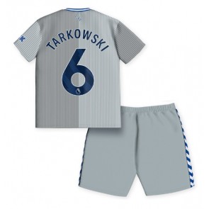 Lacne Dětský Futbalové dres Everton James Tarkowski #6 2023-24 Krátky Rukáv - Tretina (+ trenírky)